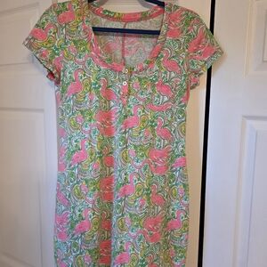 Lily Pulitzer Flamingo Print Dress